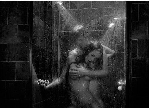 black and white shower sex Black and white shower sex